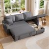 TavilaEcon Wohnlandschaft Hochwertiges multifunktionales Sofa mit hoher Rückenlehne, 1 Teile, wandelbar zum Schlafsofa, mit Stauraum und modernem Design Bild 2