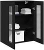 vidaXL Wandschrank Wandmontiert Schwarz Eichen-Optik 69,5 x 34 x 90 cm 862170 Bild 3
