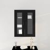 vidaXL Wandschrank Wandmontiert Schwarz Eichen-Optik 69,5 x 34 x 90 cm 862170 Bild 4