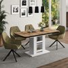 Esstisch Fenaro Goldkraft Eiche/Weiß 120 x 80 cm Vicco Bild 3