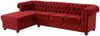 Home affaire Chesterfield-Sofa New Castle L-Form, hochwertige Knopfheftung in Chesterfield-Design, B/T/H: 255(171/72) Bild 3