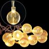 LED Lichterkette mit Glitzerkugeln Weihnachtsbeleuchtung warmweiß Weihnachten Bild 1