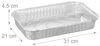Relaxdays Aluschalen Grill 50er Set Bild 5