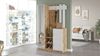 Dmora Eingangsmöbel Arco, Moderner Eingang, Wandgarderobe, Multifunktions-Aufbewahrungskonsole, 114x38h180 cm, Eiche und Weiß Bild 5