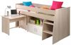 Parisot Hochbett Charly in akazie und weiß mit Schreibtisch 206 cm Bild 5