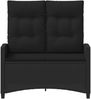 vidaXL Gartenbank Schwarz 105 x 60 x 112 cm Stahl und Polyester 42026849 Bild 4