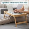 Relaxdays 2x Betttablett Bambus Bild 5