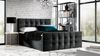 Boxspringbett Schlafzimmerbett OVIEDO LUX 200x220cm Stoff Faro Schwarz Bild 3