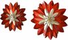Wanddeko "Blüte" Ø 37 cm, rot Bild 2