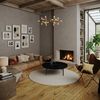 Kelim Teppich - Trendy - Bohemian 200 x 200 cm - weiß - rund Bild 2