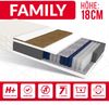 Matratze 180x200 Taschenfederkern FAMILY 7 Zonen H3 H4 18 cm Kokos HR Schaum Klimafaser Polyurethanschaum JERSEY Bild 3