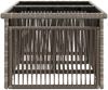 vidaXL Gartentisch Grau 100 x 55 x 37 cm PE Rattan und Glas 42035137 Bild 5