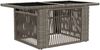 vidaXL Gartentisch Grau 100 x 55 x 37 cm PE Rattan und Glas 42035137 Bild 2