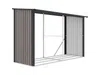 Vente-unique - VARWOOD Gartenhaus Metall GrauBraun - B 105 cm x H 190 cm x L 290 cm Bild 2