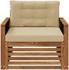 vidaXL Outdoor Mittelsofa Massivholz Akazie Natur 3438932 Bild 3