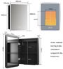 WDWRITTI Spiegelschrank Klein 40x60cm Spiegelschrank Bad mit Beleuchtung mit / ohne steckdose (Schrank Schwarz Eckig Rechteckig, 3Lichtmodi Dimmbar Anti-fog Speicherfunktion) Verstellbare Glasböden, mit Netzadapter, IP44 Bild 4