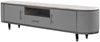 KAWOLA Lowboard MARIA TV-Bank Marmorplatte Kunstleder grau 45 x 40 x 200 cm Bild 3