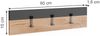 Wandgarderobe Orlando Anthrazit/Goldkraft Eiche 60 x 15 cm Vicco Bild 2