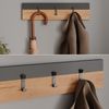 Wandgarderobe Orlando Anthrazit/Goldkraft Eiche 60 x 15 cm Vicco Bild 4