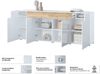 INOSIGN Sideboard Toledo,Breite 208cm,moderne Kommode mit dekorative Fräsungen,grifflos, Kombikommode mit viel Stauraum, Einlegeböden verstellbar Bild 3