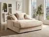 Vente-unique - ESARTO Chaise longue SamtStoff Puderrosa - B 168 cm x H 95 cm x L 163 cm Bild 1