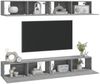 vidaXL TV-Wandschränke 4 Stk. Grau Sonoma 100x30x30 cm 3114196 Bild 3