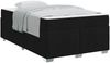 vidaXL Bettrahmen mit Matratze Schwarz 120 x 190 cm Stoff 3399175 Bild 2