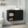 vidaXL Badezimmerschrank Inzwischen Schwarze Eiche 30 x 41 x 50 cm 890343 Bild 4