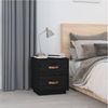 vidaXL Nachttische 2 Stk. Schwarz 40x34x45 cm Massivholz Kiefer 818334 Bild 3