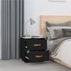 vidaXL Nachttische 2 Stk. Schwarz 40x34x45 cm Massivholz Kiefer 818334 Bild 4
