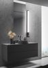 LED Bad Wandleuchte PIERA mit Steckdose Schwarz - Spiegelleuchte, Breite 119cm Bild 5