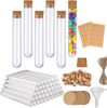 FELIXLEO Gläser-Set Reagenzgläser Kunststoff Transparent Mit Korken 18x105mm, 30-tlg. Bild 4