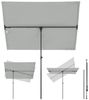 Sekey Sonnenschirm 180 x 130 cm Rechteckiger Sonnenschirm Balkon, Individuell Verstellbar, LxB: 180,00x130,00 cm, Drehbare Balkonblende, Sonnenschutz für Balkon und Terrasse, UV50+ Bild 5