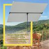 Sekey Sonnenschirm 180 x 130 cm Rechteckiger Sonnenschirm Balkon, Individuell Verstellbar, LxB: 180,00x130,00 cm, Drehbare Balkonblende, Sonnenschutz für Balkon und Terrasse, UV50+ Bild 3