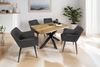 Esstisch Baumkante Massiv Mango naturfarben 140 x 80 schwarz Spider-Gestell Tiger 137088394 Bild 2