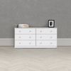 ebuy24 Kommode Maria Kommode breit mit 6 Schubladen, weiss. Bild 2