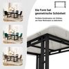 Esstisch-Set 120 × 70 × 74 cm breit mit 4 Stühlen – moderner Küchentisch aus MDF und Samt Bild 2