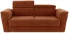 Vente-unique - RIZORA Sofa Stoff Rot - B 223 cm96 cm x H 88 cm x L 230 cm Bild 3