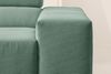 KAWOLA Sofa NEVADA Ecksofa Feincord grün Recamiere links 82 x 215 x 319 cm Bild 2