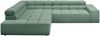 KAWOLA Sofa NEVADA Ecksofa Feincord grün Recamiere links 82 x 215 x 319 cm Bild 5