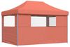 vidaXL Pop-Up Partyzelt, faltbar, faltbar, mit 3 Seitenteilen, Stahl / PE, Terrakotta, 315 x 410 x 279 cm Bild 5