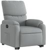 vidaXL Relaxsessel mit Aufstehhilfe Elektrisch Hellgrau Stoff 3204848 Bild 4