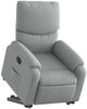 vidaXL Relaxsessel mit Aufstehhilfe Elektrisch Hellgrau Stoff 3204848 Bild 3