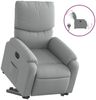 vidaXL Relaxsessel mit Aufstehhilfe Elektrisch Hellgrau Stoff 3204848 Bild 2