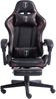 Gaming Chair im Racing-Design mit flexiblen gepolsterten Armlehnen - ergonomischer PC Gaming Stuhl in Lederoptik - Gaming Schreibtischstuhl mit ausziehbarer Fußstütze und extra Stützkissen Schwarz/Military -Rosa Bild 3