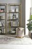 Pouf Darina 2er-Set in Samt-Optik, Beige, Bild 2