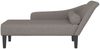 vidaXL Chaiselongue mit Kissen Taupe Stoff Bild 3