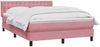 vidaXL Boxspringbett mit Matratze Rosa 160x210 cm Samt 3318458 Bild 3