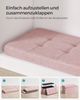 Songmics Sitzbank sitzhocker, 76/110cm mit Stauraum, klappbare Sitztruhe, Fußbank Bild 5