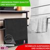 4er Set Duschtücher Plain schwarz 70x140 - Größe: 70x140, Farbe: Schwarz Bild 4